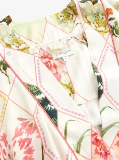 Peignoir B by Ted Baker écru à imprimé floral