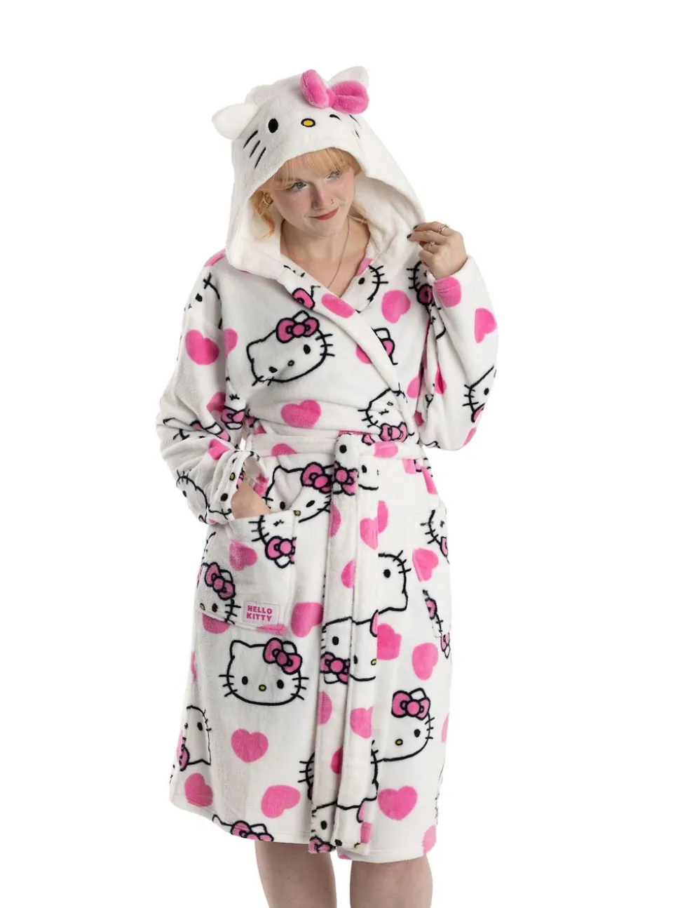 Peignoir de bain Vanilla Underground Hello Kitty à capuche