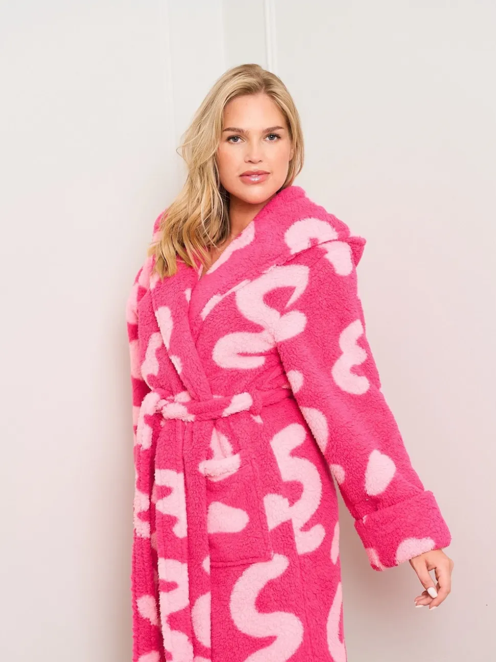 Peignoir Jim Jam the Label Squiggle rose