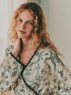 Peignoir Laura Ashley en viscose
