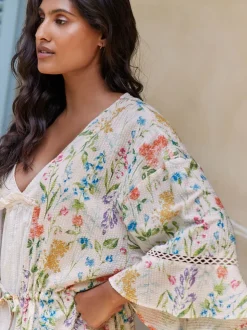 Peignoir Laura Ashley en seer léger