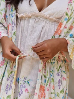 Peignoir Laura Ashley en seer léger