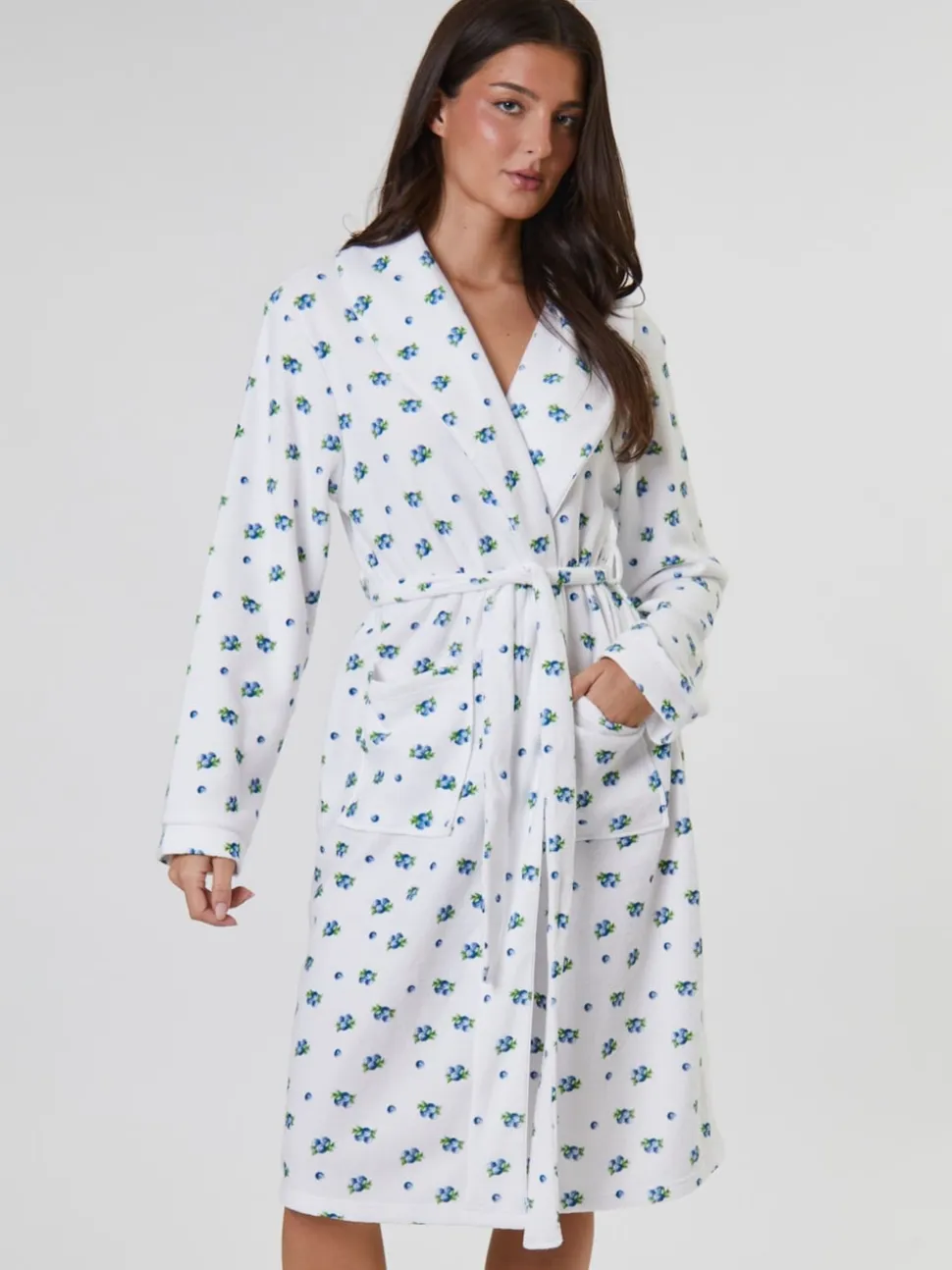 Peignoir Loungeable Blueberry imprimé léger