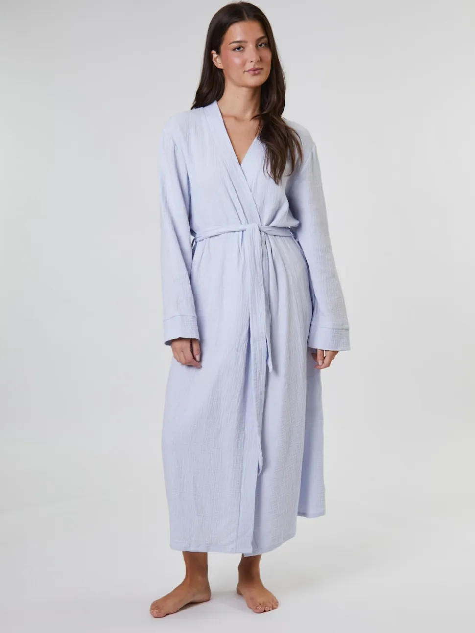 Peignoir Loungeable gaufré 100% coton