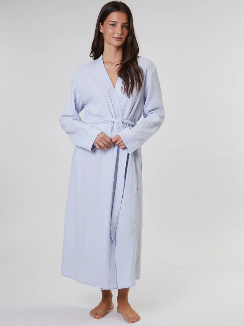 Peignoir Loungeable gaufré 100% coton