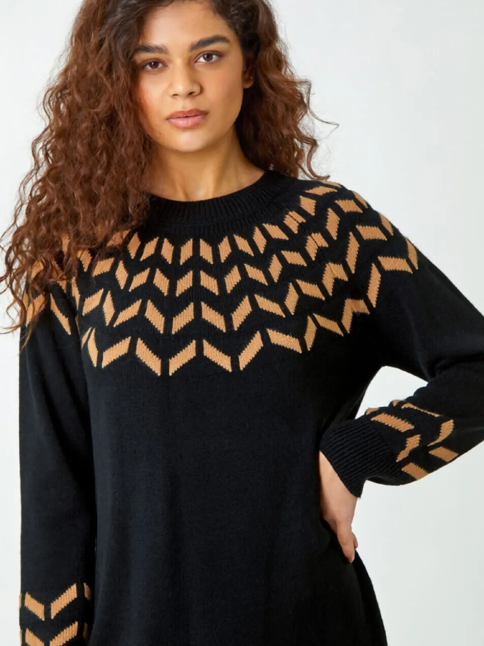 Peignoir Roman Chevron Imprimé
