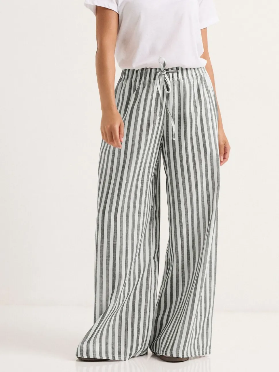 PixieGirl Petite Pantalon large Rayure
