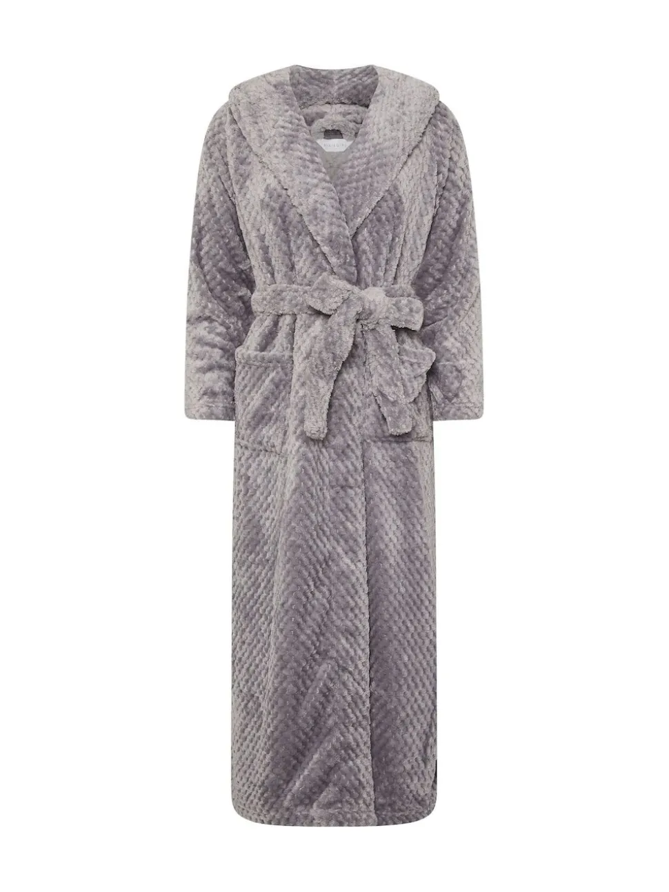PixieGirl Petite Peignoir maxi en nid d’abeille à capuche