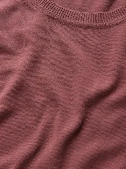Plum/rose foncé/Marron - T-shirts The Set en maille fine