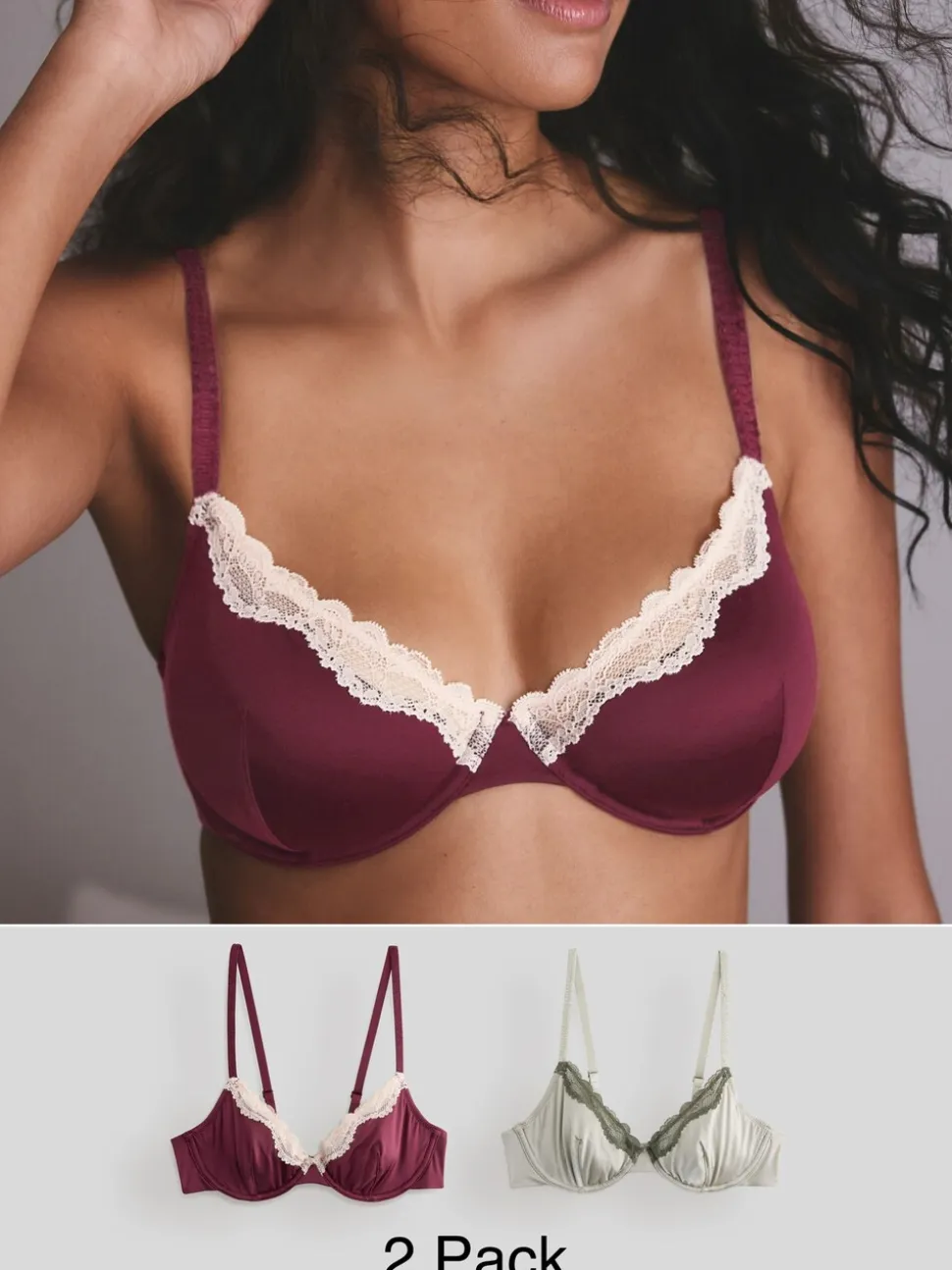 Plum/Vert - Soutien-gorge brillant