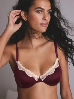 Plum/Vert - Soutien-gorge brillant