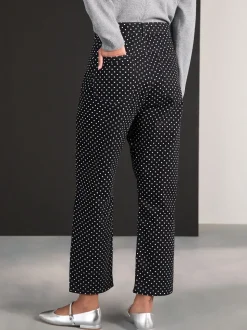 Point noir de Polka - Jeans de jambe droite