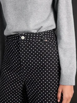 Point noir de Polka - Jeans de jambe droite