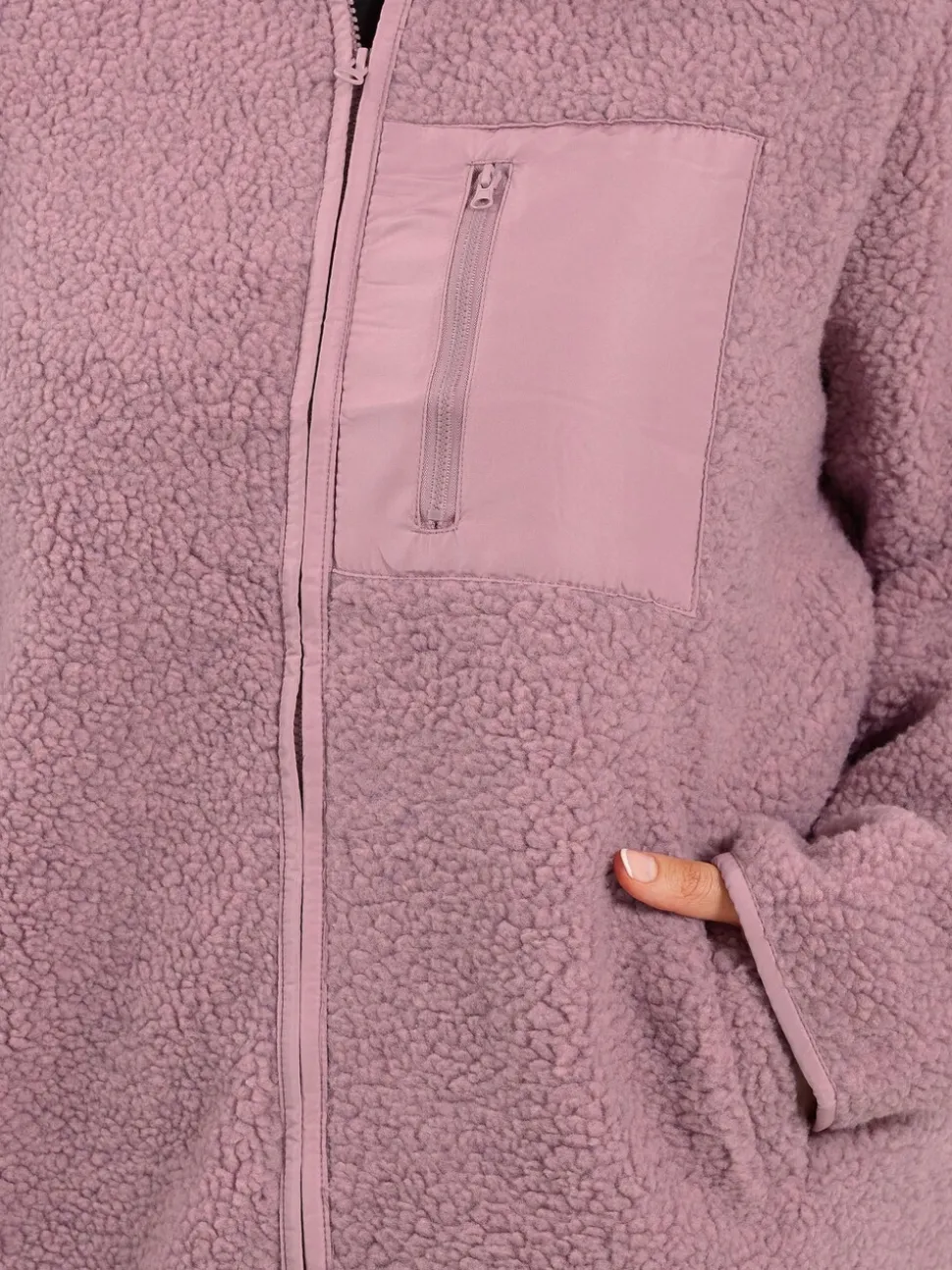Polaire de poche Yours Curve en nylon borg