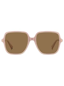 Polaroid Oversized Rose Square Lunettes de soleil