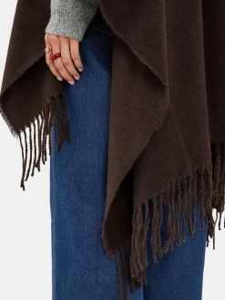 Poncho Accessorize bordé de franges