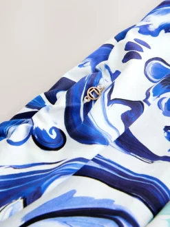 Porcelaine blanc/bleu - Bas de bikini