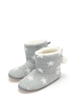 Pour Moi Chaussons en tricot étoilé doublés de fausse fourrure
