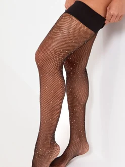 Pour Moi Hold-ups VIP en résille à diamants