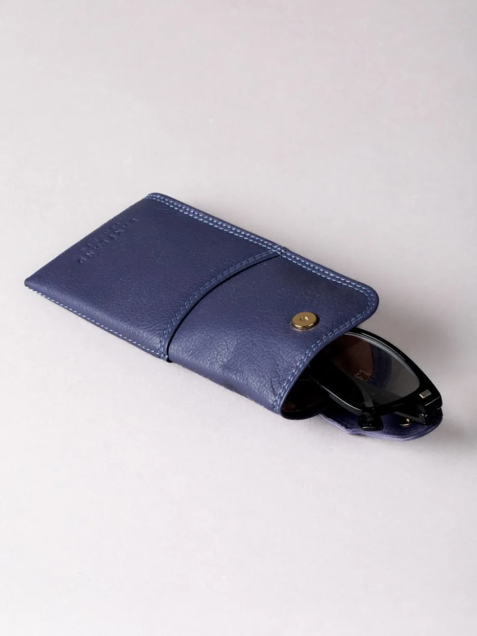 Pourpre foncé - Lakeland Leather Etui à lunettes