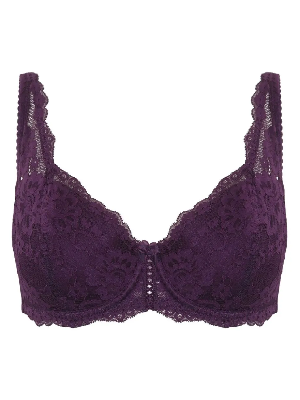 Pourpre foncé - Soutien-gorge Pour Moi Fleur à balconnet