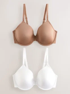 Praline Nude/Blanc - Lot de 2 Soutiens-gorge A-E Smoothing Ultimate Comfort