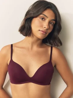 Prune violet/bleu marine - Lot de 2 soutiens-gorge lissants sans armatures A-E push-up rembourrés