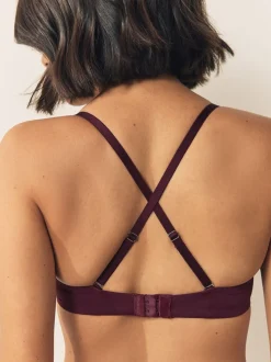 Prune violet/bleu marine - Lot de 2 soutiens-gorge lissants sans armatures A-E push-up rembourrés