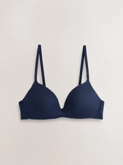 Prune violet/bleu marine - Lot de 2 soutiens-gorge lissants sans armatures A-E push-up rembourrés