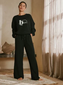 Pull B by Ted Baker côtelé noir en maille