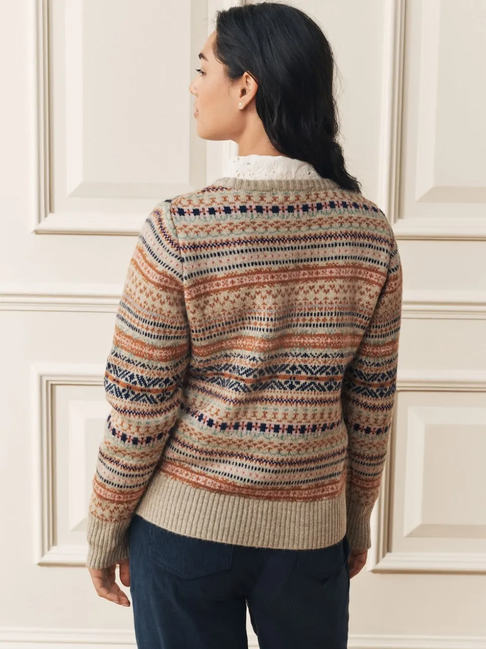 Pull Laura Ashley Fairisle en maille à Col rond