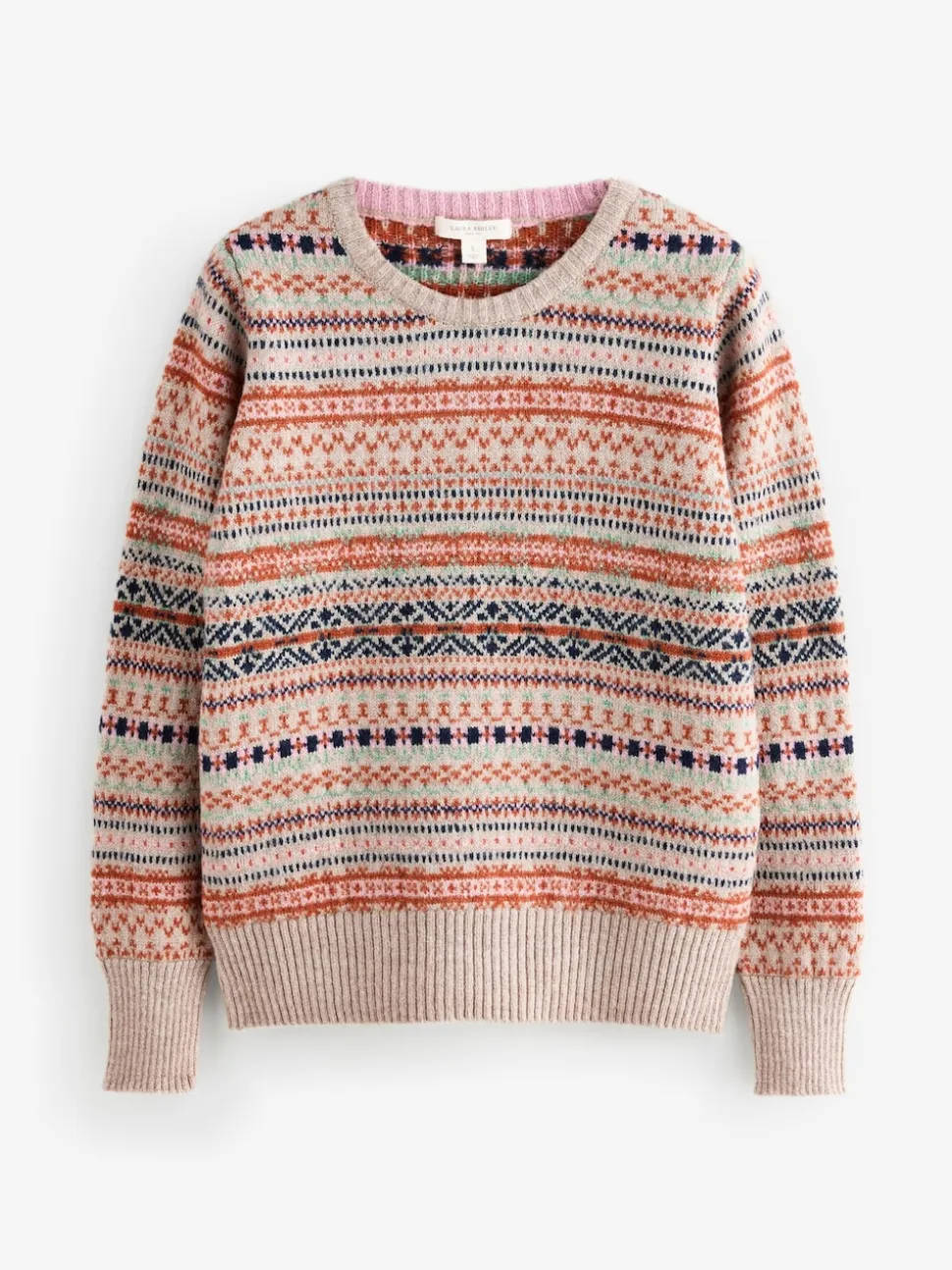 Pull Laura Ashley Fairisle en maille à Col rond