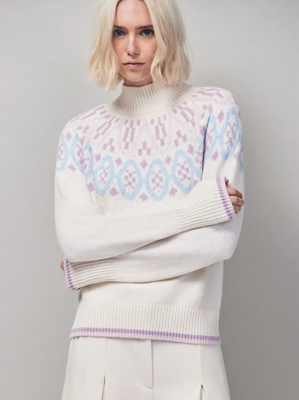 Pulls Ro&Zo en maille à Motif Fair Isle
