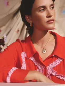 Pyjama Cath Kidston en viscose tissé à nœud festif