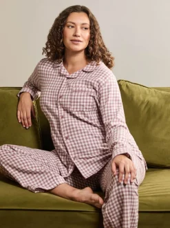 Pyjama de maternité JoJo Maman Bébé à carreaux vichy
