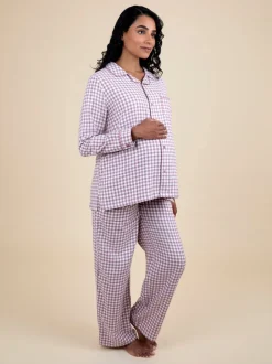 Pyjama de maternité JoJo Maman Bébé à carreaux vichy