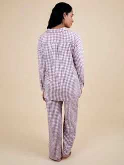 Pyjama de maternité JoJo Maman Bébé à carreaux vichy
