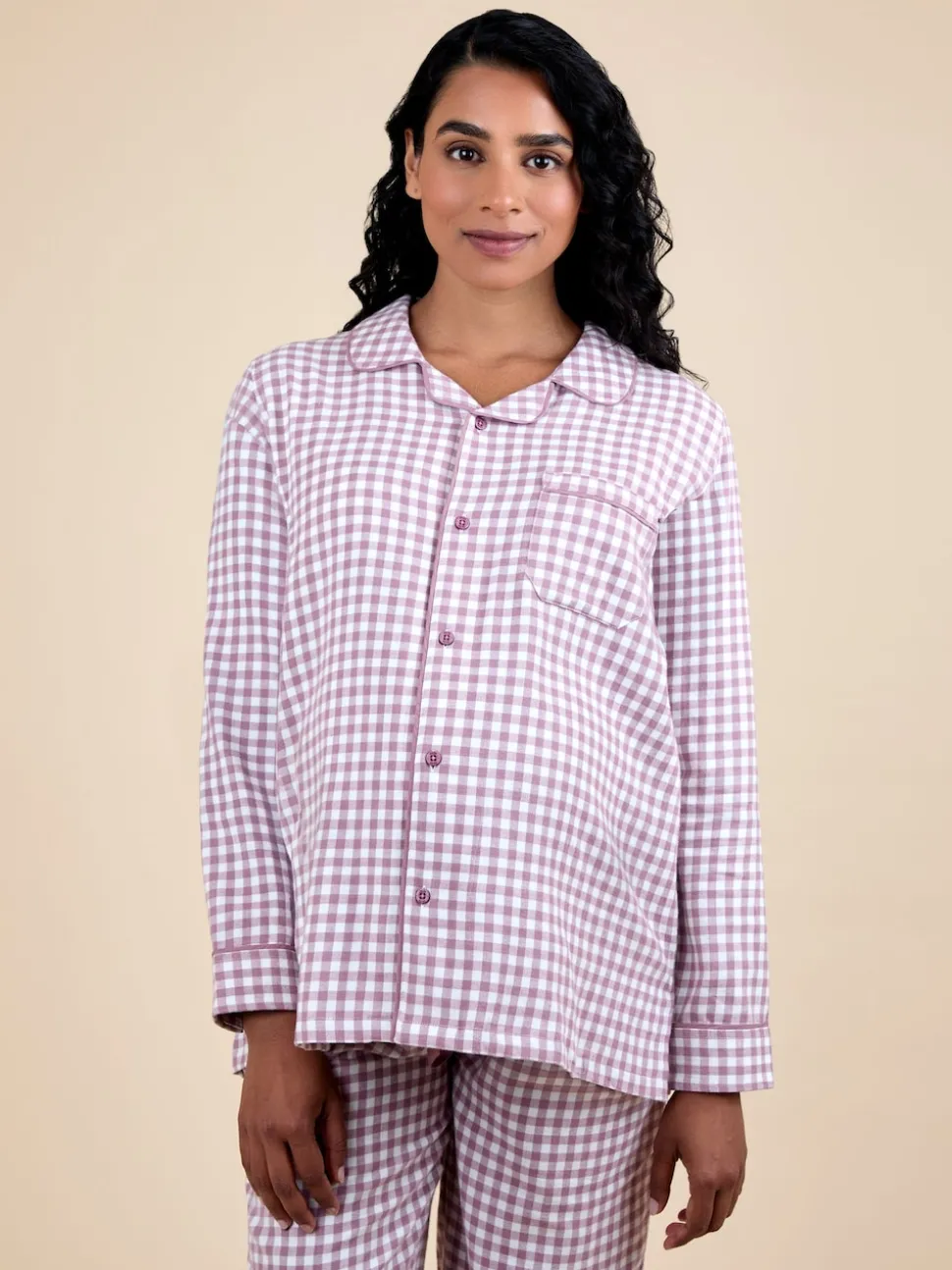 Pyjama de maternité JoJo Maman Bébé à carreaux vichy