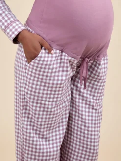 Pyjama de maternité JoJo Maman Bébé à carreaux vichy