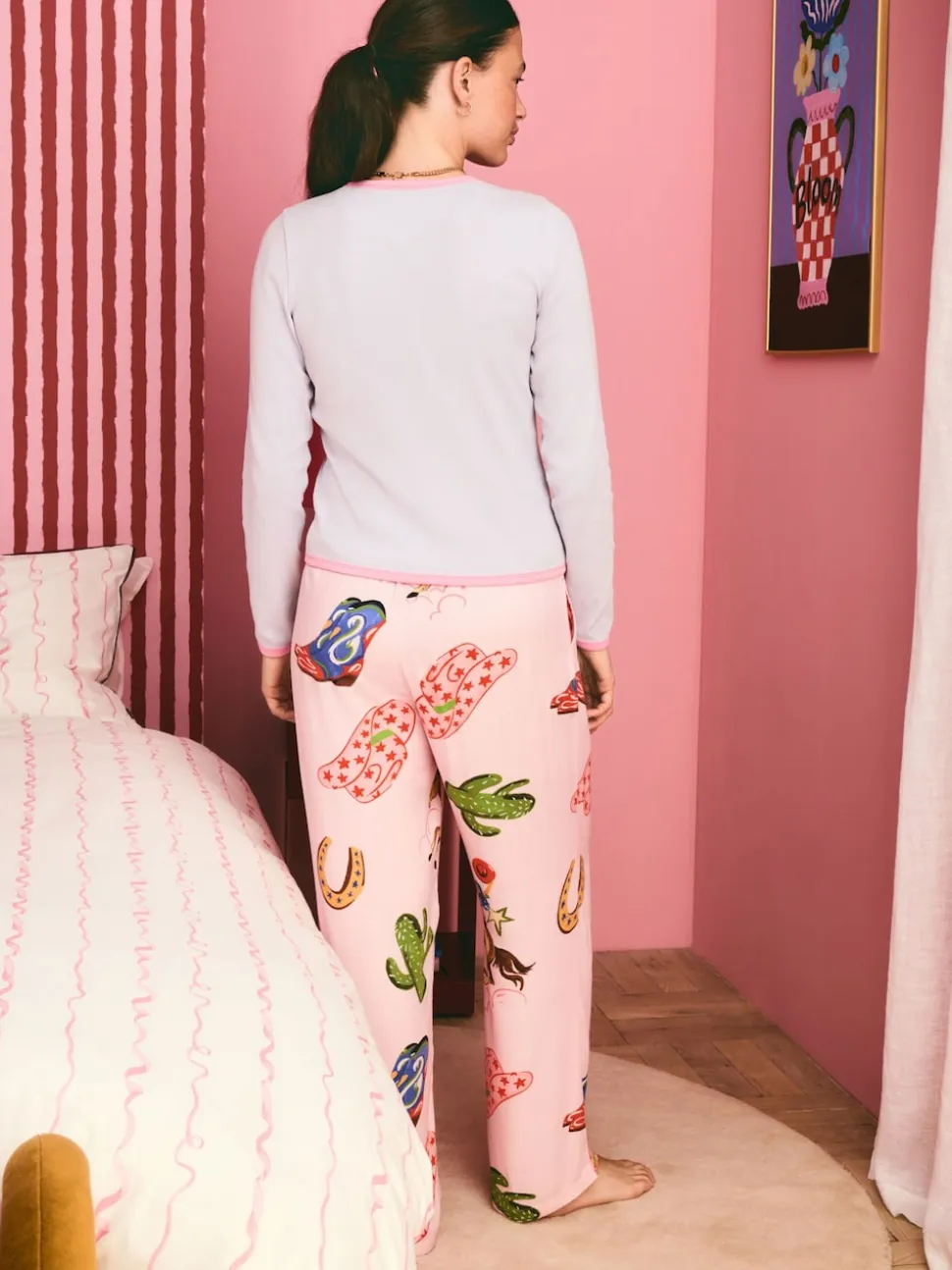 Pyjama Eleanor Bowmer Howdy rose pâle