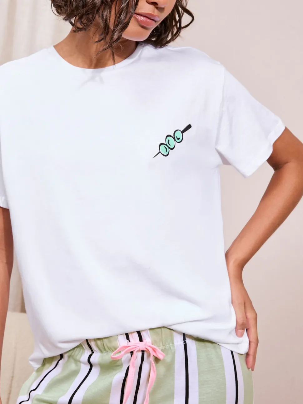 Pyjama Friends Like These Martini Rayure Manches courtes