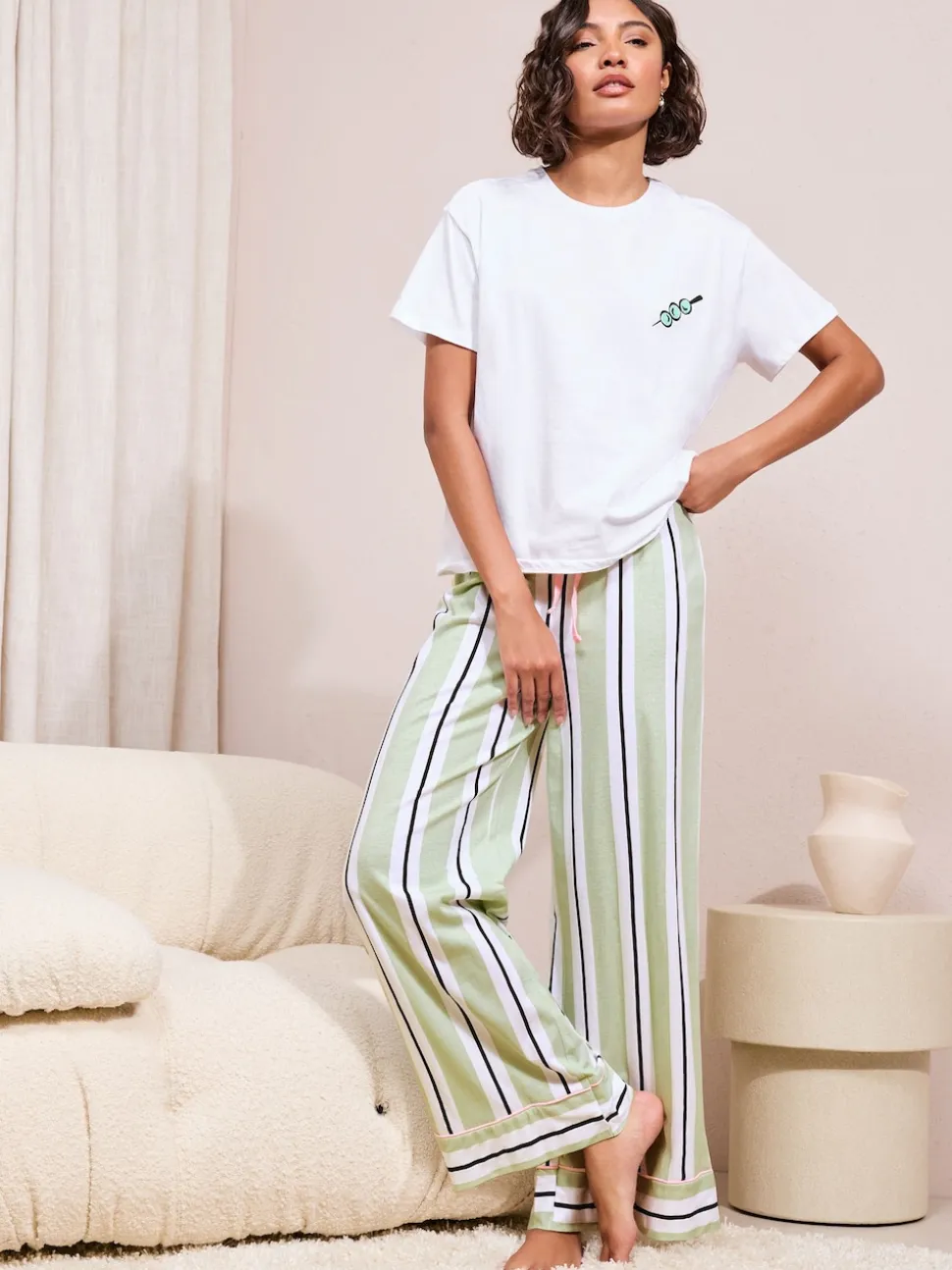 Pyjama Friends Like These Martini Rayure Manches courtes