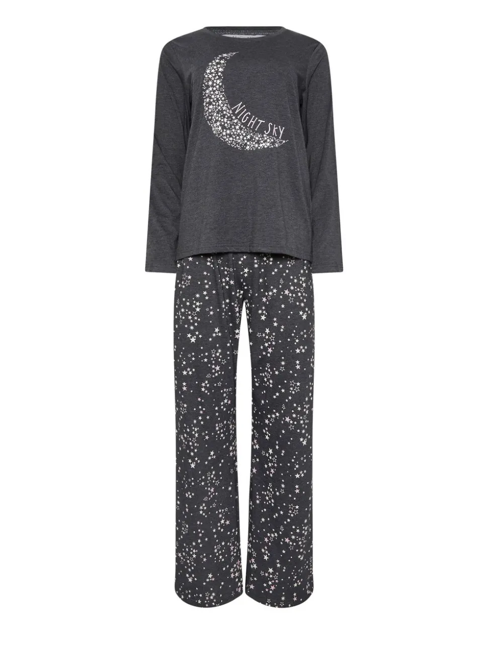 Pyjama M&Co Night Sky à Manches longues et Jambe large en Ensemble