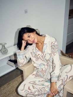 Pyjama Never Fully Dressed en viscose boutonné