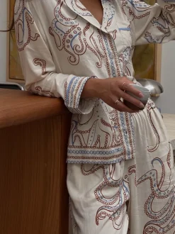 Pyjama Never Fully Dressed en viscose boutonné