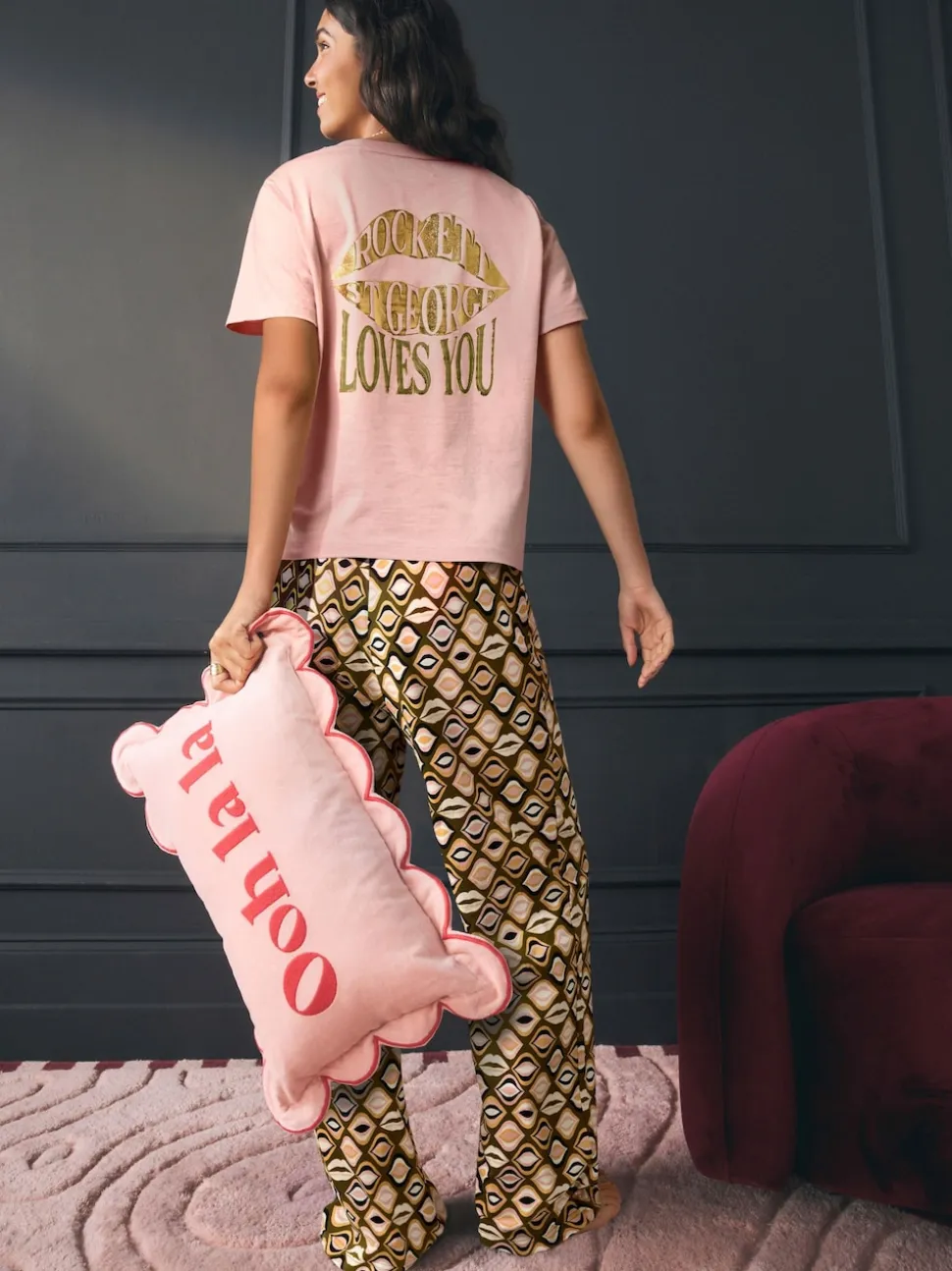 Pyjama Rockett St George Lips en jersey