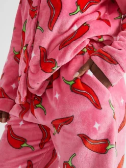 Pyjama Skinnydip Chilli Sparkle Twosie en polaire