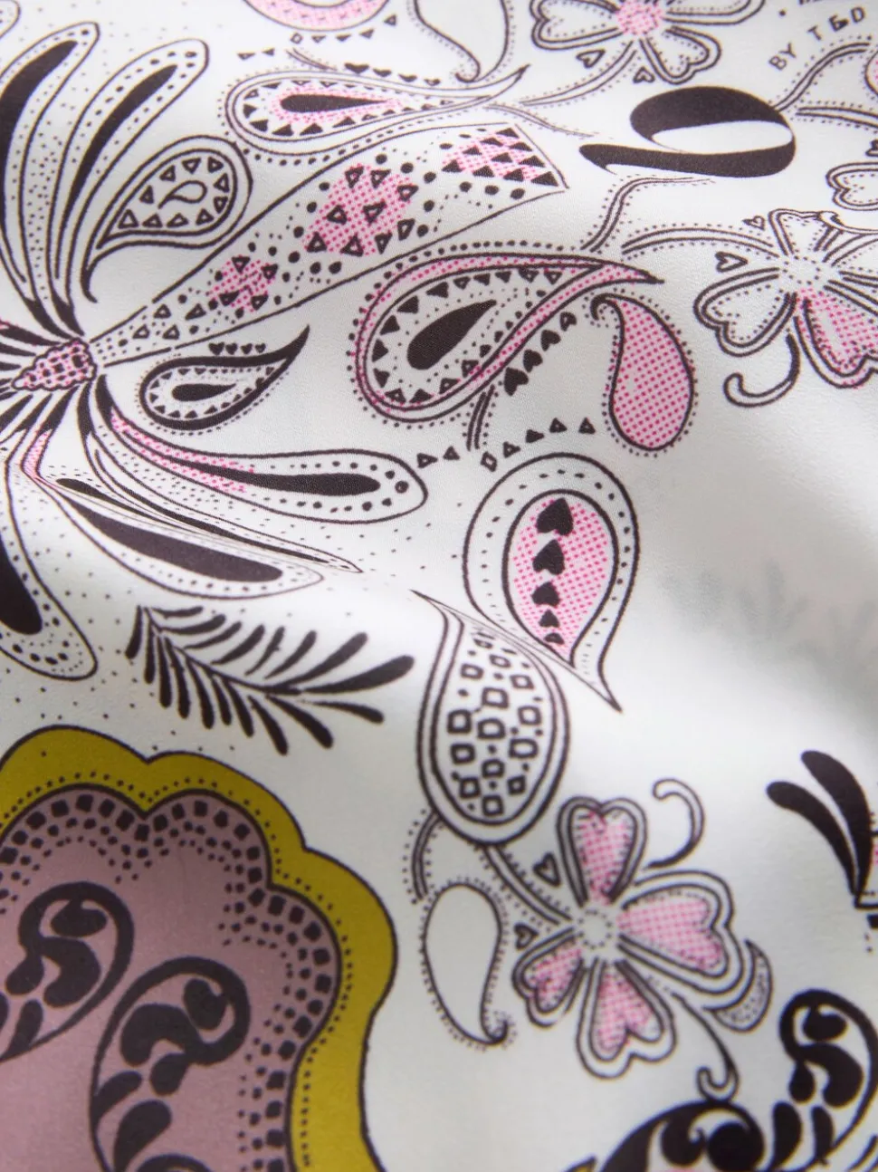 Pyjamas B by Ted Baker marron vison en satin imprimé écharpe boutonnés
