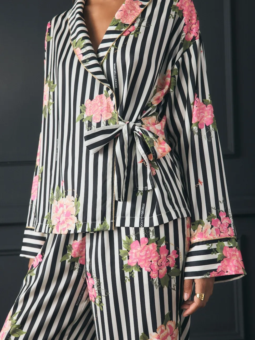 Pyjamas Rockett St George Flower Power à nouer sur le côté