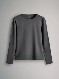 Rayure/Noir/Gris/Blanc - The Set 7 Lot Manches longues Col rond T-shirt